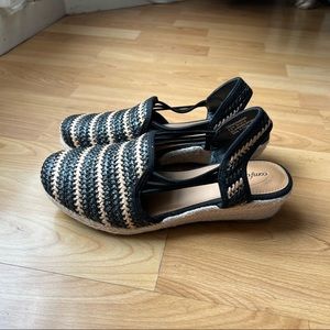 Comfortview Womans Wedge Sandal Sz 8.5